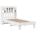 Miniatyrbilde 4 av 11: vidaXL Sengeramme uten madrass hvit 75x190 cm heltre furu