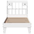 Miniatyrbilde 5 av 11: vidaXL Sengeramme uten madrass hvit 75x190 cm heltre furu