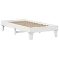 Miniatyrbilde 6 av 11: vidaXL Sengeramme uten madrass hvit 75x190 cm heltre furu