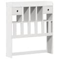 Miniatyrbilde 7 av 11: vidaXL Sengeramme uten madrass hvit 75x190 cm heltre furu