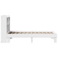 Miniatyrbilde 8 av 11: vidaXL Sengeramme uten madrass hvit 75x190 cm heltre furu