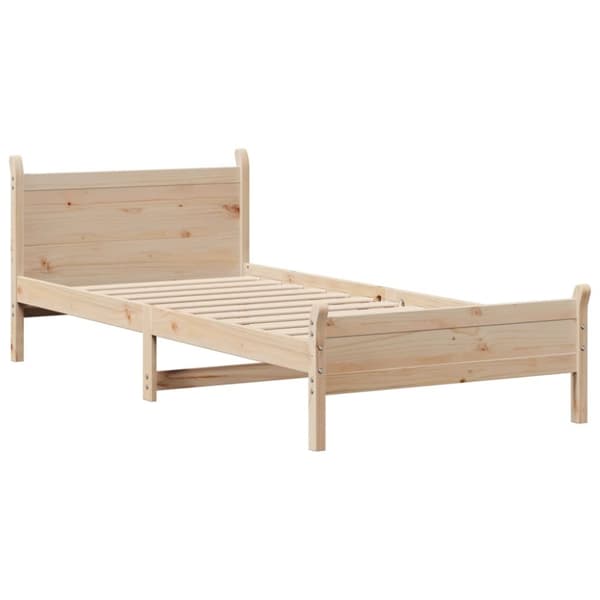 vidaXL sengeramme uden madras 100x200 cm massivt fyrretræ