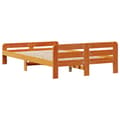 Miniatyrbilde 7 av 10: vidaXL Sengeramme uten madrass brun 135x190 cm heltre furu