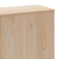 Miniatyrbilde 10 av 11: vidaXL Seng med bokhylle uten madrass 200x200 cm heltre furu
