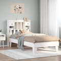 Miniatyrbilde 2 av 11: vidaXL Sengeramme uten madrass hvit 100x200 cm heltre furu