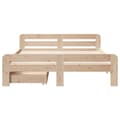 Miniatyrbilde 5 av 11: vidaXL Sengeramme uten madrass 150x200 cm heltre furu