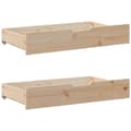 Miniatyrbilde 7 av 11: vidaXL Sengeramme med madrass 200x200 cm heltre furu