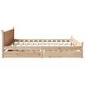 Miniatyrbilde 8 av 11: vidaXL Sengeramme med madrass 200x200 cm heltre furu