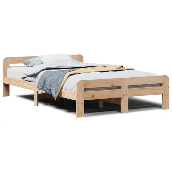 vidaXL sengeramme uden madras 120x200 cm massivt fyrretræ