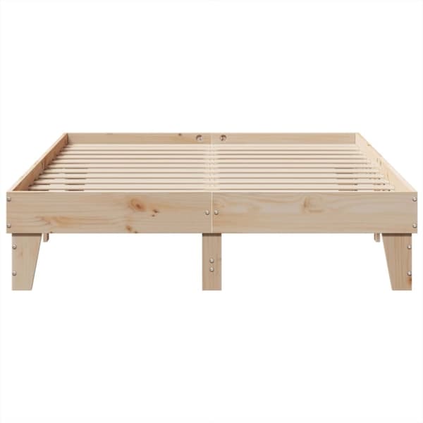 vidaXL sengeramme uden madras 160x200 cm massivt fyrretræ