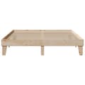 Miniatyrbilde 5 av 10: vidaXL Sengeramme med madrass 200x200 cm heltre furu