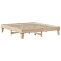 Miniatyrbilde 7 av 10: vidaXL Sengeramme med madrass 200x200 cm heltre furu