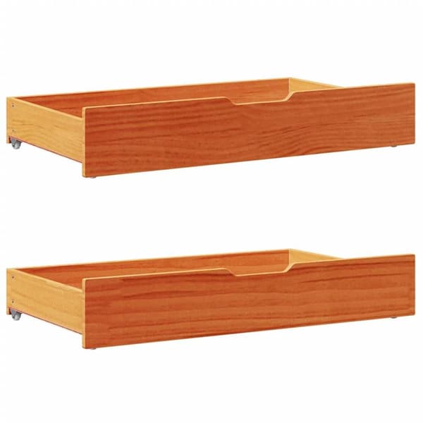 vidaXL Sengeramme uten madrass brun 135x190 cm heltre furu