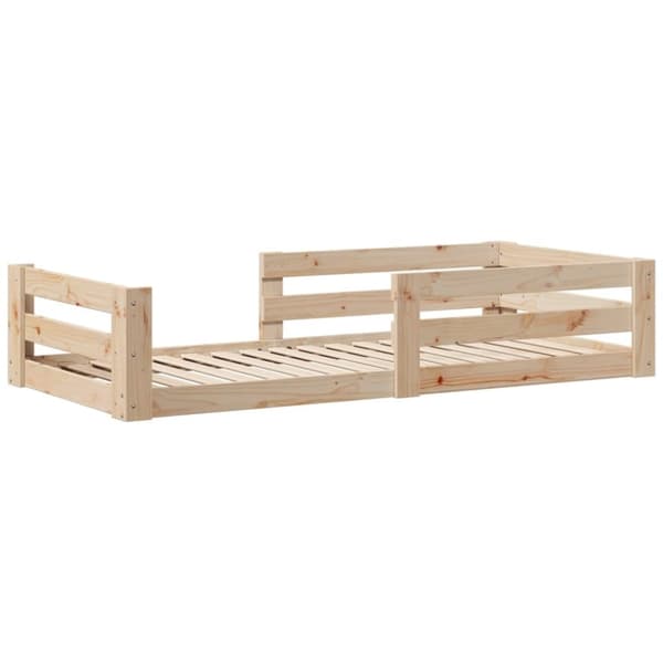 vidaXL Sängram utan madrass 80x200 cm massiv furu