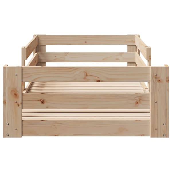 vidaXL Sängram utan madrass 80x200 cm massiv furu