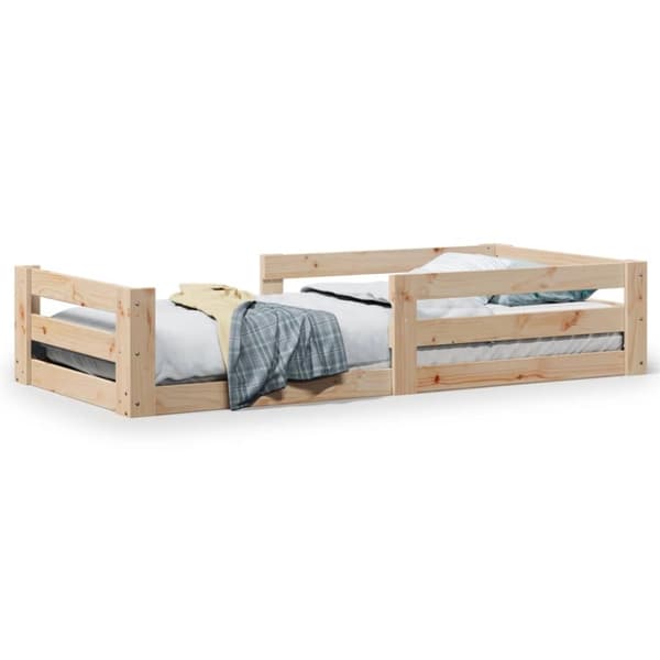 vidaXL Sängram utan madrass 80x200 cm massiv furu