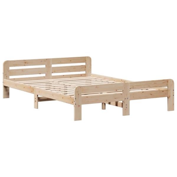 vidaXL sengeramme uden madras 150x200 cm massivt fyrretræ