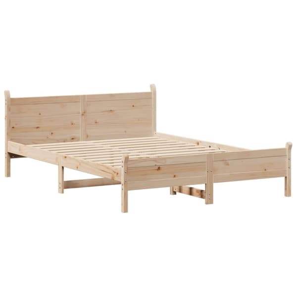 vidaXL Sengeramme uten madrass 120x200 cm heltre furu