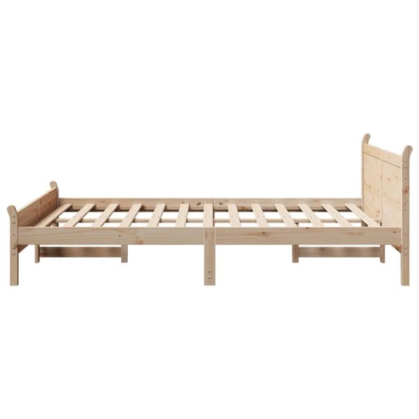vidaXL Sengeramme uten madrass 120x200 cm heltre furu