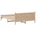 Miniatyrbilde 7 av 10: vidaXL Sengeramme uten madrass 120x200 cm heltre furu
