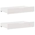 Miniatyrbilde 7 av 11: vidaXL Sengeramme uten madrass hvit 135x190 cm heltre furu