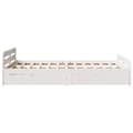 Miniatyrbilde 8 av 11: vidaXL Sengeramme uten madrass hvit 135x190 cm heltre furu