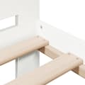 Miniatyrbilde 8 av 10: vidaXL Sengeramme uten madrass hvit 140x200 cm heltre furu