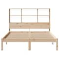 Miniatyrbilde 5 av 11: vidaXL Seng med bokhylle uten madrass 120x200 cm heltre furu