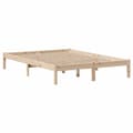 Miniatyrbilde 6 av 11: vidaXL Seng med bokhylle uten madrass 120x200 cm heltre furu