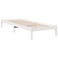 Miniatyrbilde 4 av 10: vidaXL Ekstra lang sengeramme uten madrass hvit 80x220 cm heltre furu