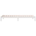 Miniatyrbilde 6 av 10: vidaXL Ekstra lang sengeramme uten madrass hvit 80x220 cm heltre furu