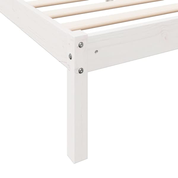 vidaXL Ekstra lang sengeramme uten madrass hvit 80x220 cm heltre furu