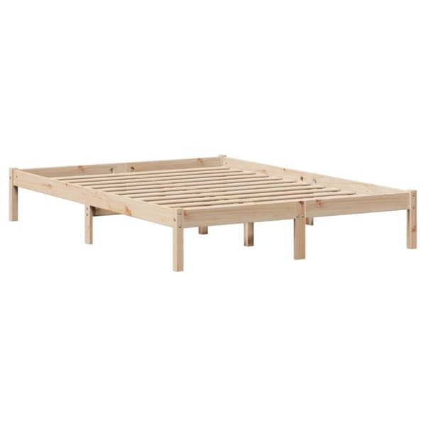 vidaXL seng med reol uden madras 160x200 cm massivt fyrretræ