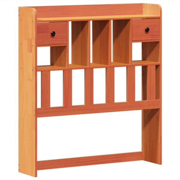 vidaXL Sengeramme uten madrass voksbrun 90x190 cm heltre furu