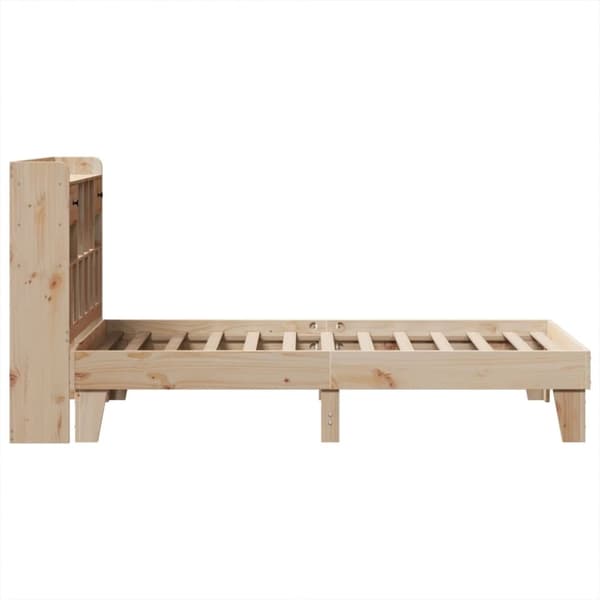 vidaXL sengeramme uden madras 75x190 cm massivt fyrretræ