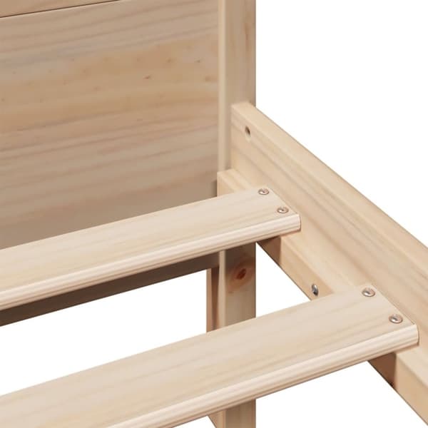 vidaXL Sengeramme uten madrass 140x190 cm heltre furu