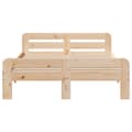 Miniatyrbilde 5 av 10: vidaXL Sengeramme uten madrass hvit 135x190 cm heltre furu