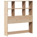 Miniatyrbilde 7 av 11: vidaXL Seng med bokhylle uten madrass 90x200 cm heltre furu