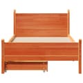 Miniatyrbilde 5 av 11: vidaXL Sengeramme uten madrass voksbrun 90x190 cm heltre furu