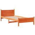 Miniatyrbilde 6 av 11: vidaXL Sengeramme uten madrass voksbrun 90x190 cm heltre furu
