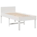 Miniatyrbilde 6 av 11: vidaXL Sengeramme uten madrass hvit 80x200 cm heltre furu