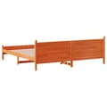 Miniatyrbilde 7 av 10: vidaXL Sengeramme uten madrass voksbrun 200x200 cm heltre furu