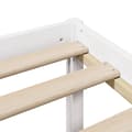 Miniatyrbilde 10 av 11: vidaXL Seng med bokhylle uten madrass hvit 140x200 cm heltre furu
