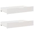 Miniatyrbilde 9 av 11: vidaXL Seng med bokhylle uten madrass hvit 75x190 cm heltre furu