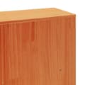 Miniatyrbilde 11 av 11: vidaXL Seng med bokhylle uten madrass voksbrun 180x200 cm heltre furu