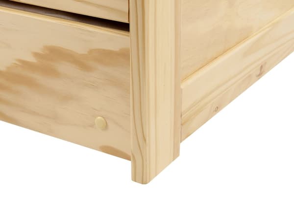 Barnsäng Ljus Furuträ Ram 90 x 200 cm Enkel Storlek Ram Utdragbar Extrasäng
