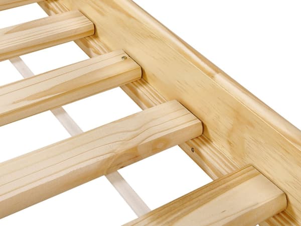 Barnsäng Ljus Furuträ Ram 90 x 200 cm Enkel Storlek Ram Utdragbar Extrasäng