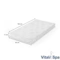 Miniatyrbild 3 av 4: VitaliSpa Calma Comfort Premium, kvalitets kallskum, skum, madrass, barn 80 x 160 H2