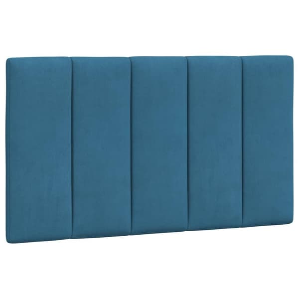 vidaXL seng med madras 90x200 cm velour blå