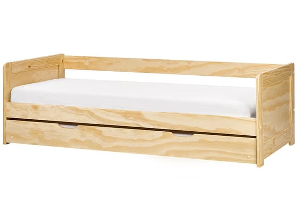 Dagseng Lyst tre Furu 90 x 200 cm Moderne og skandinavisk stil Ekstra uttrekkbar seng Barnerom Soverom